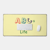 ABCs des Lebens Schreibtischunterlage (Tastatur & Maus)