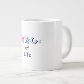 ABCs des Lebens Spezialbecher Jumbo-Tasse (Vorderseite Rechts)
