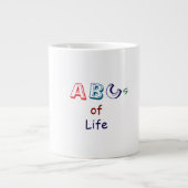ABCs des Lebens Spezialbecher Jumbo-Tasse (Vorderseite)