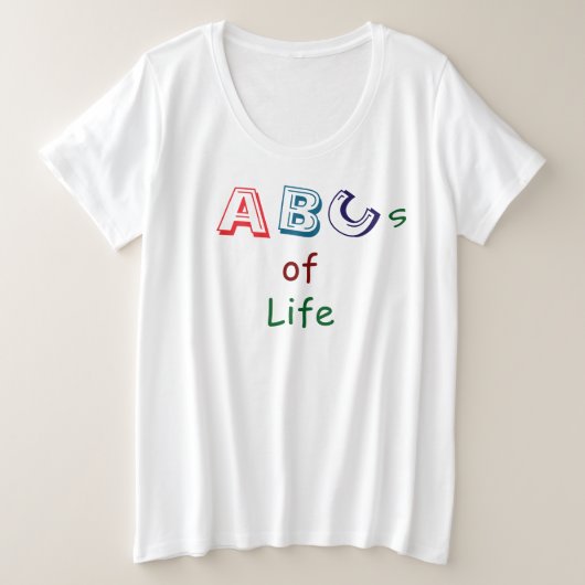ABCs des Lebens T-Shirt (Design vorne)