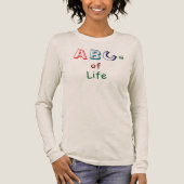 ABCs des Lebens T-Shirt Tri-Blend Shirt (Vorderseite)