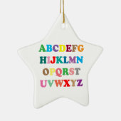 ABCs farbenfrohe Buchstaben Keramikornament (Rechts)
