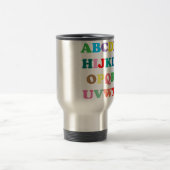 ABCs farbenfrohe Buchstaben Reisebecher (Mittel)
