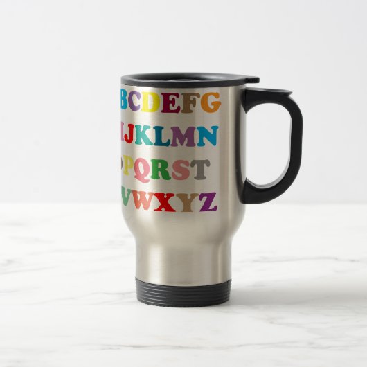 ABCs farbenfrohe Buchstaben Reisebecher (Rechts)