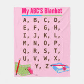 ABC's Fleece Blanket (Vorderseite)