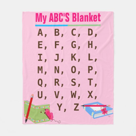 ABC's Fleece Blanket (Vorderseite)