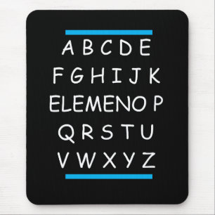 ABC's Funny Sarcastic Grammar Mousepad