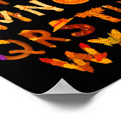 Abcs Learning Kindergarten Teacher Thanksgiving Al Poster (Ecke)