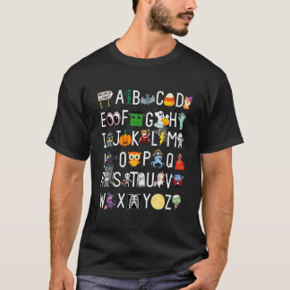 ABCs Lernen Kindergarten Lehrer Lustiges Halloween T-Shirt