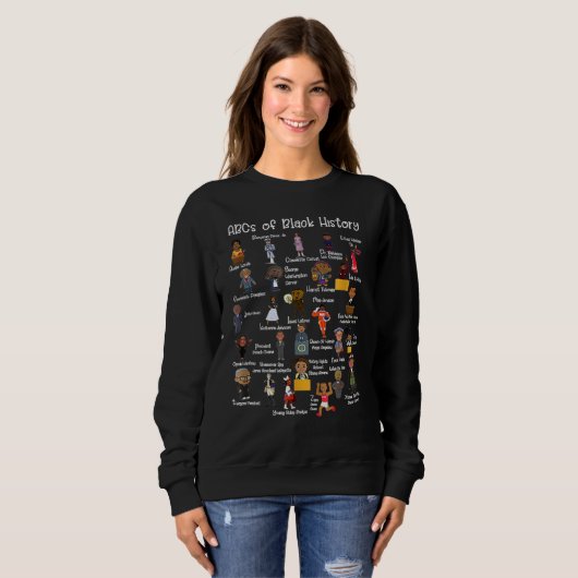 ABCs Of Black History Month Original Awesome Afric Sweatshirt (Vorne ganz)