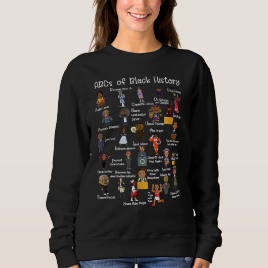 ABCs Of Black History Month Original Awesome Afric Sweatshirt (Vorderseite)