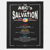 ABCs of Salvation Fleecedecke (Vorderseite)