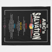 ABCs of Salvation Fleecedecke (Vorderseite (Horizontal))