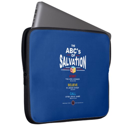 ABCs of Salvation Laptopschutzhülle (Vorne Rechts)
