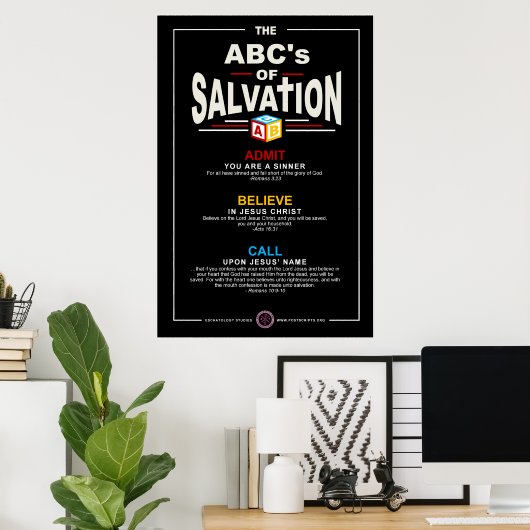 ABCs of Salvation Poster (Heimbüro)