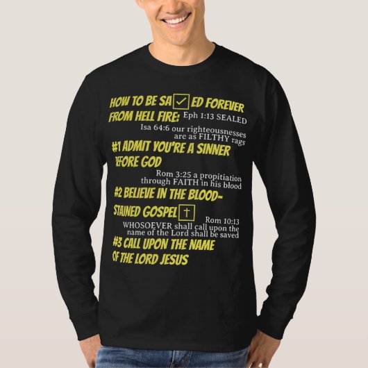 ABCs of Salvation T - Shirt (Long Sleeves) (Vorderseite)