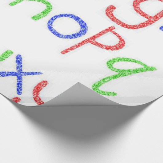 Abc's Wrapping Paper Geschenkpapier (Ecke)