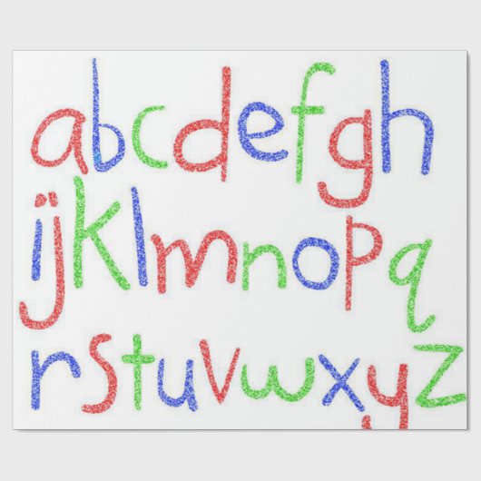 Abc's Wrapping Paper Geschenkpapier (Flach)