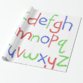 Abc's Wrapping Paper Geschenkpapier (Ungerollt)