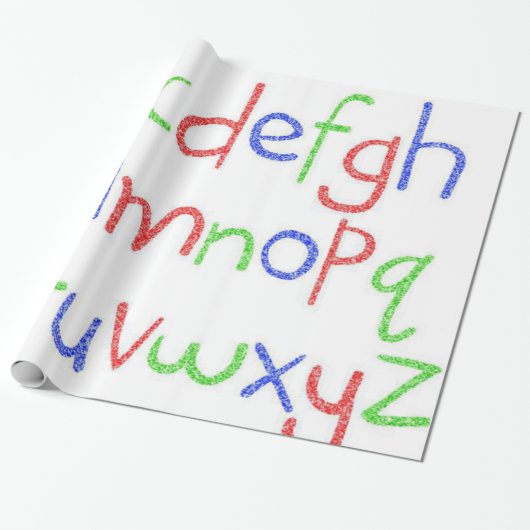 Abc's Wrapping Paper Geschenkpapier (Ungerollt)