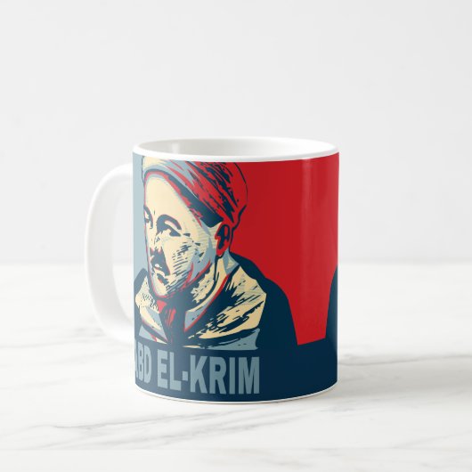 Abd el-Krim Rif Leader Hope Style Abdelkarim Kaffeetasse (Vorderseite Links)