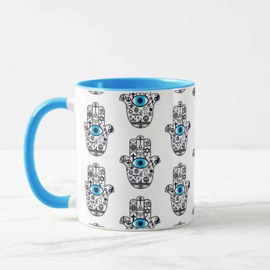 Abdeckung aller Basen Hamsa Hand Tasse (Links)