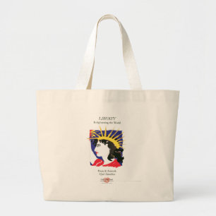 Abdeckung-Dame Liberty/Tasche Jumbo Stoffbeutel