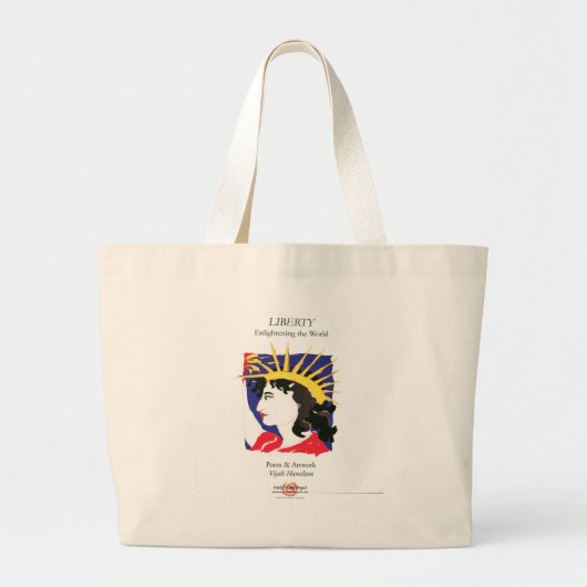 Abdeckung-Dame Liberty/Tasche Jumbo Stoffbeutel (Vorne)