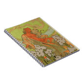 Abdeckung der Kerbe und Libretto der Oper "Iris", Notizblock (Rechte Seite)