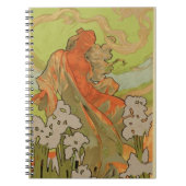 Abdeckung der Kerbe und Libretto der Oper "Iris", Notizblock (Vorderseite)