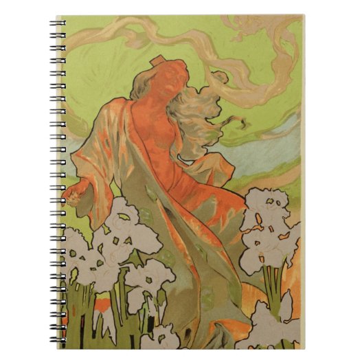 Abdeckung der Kerbe und Libretto der Oper "Iris", Notizblock (Vorderseite)