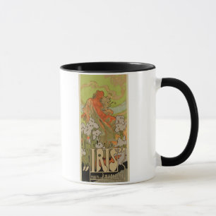 Abdeckung der Kerbe und Libretto der Oper "Iris", Tasse