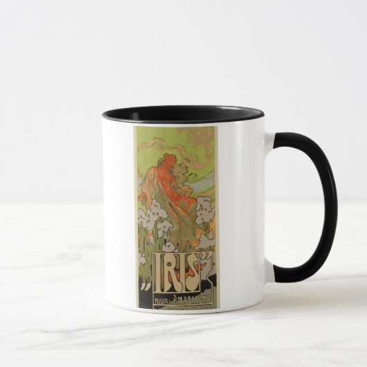 Abdeckung der Kerbe und Libretto der Oper "Iris", Tasse (Rechts)