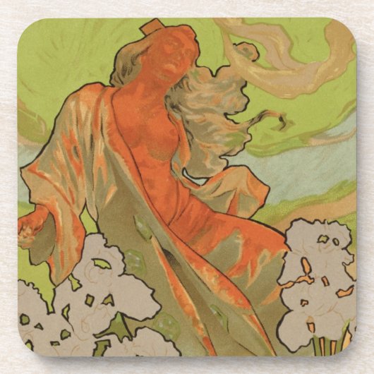 Abdeckung der Kerbe und Libretto der Oper "Iris", Untersetzer (Vorderseite)