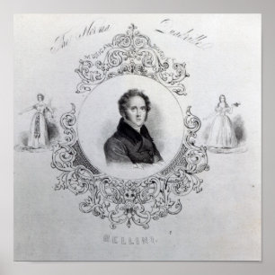 Abdeckung der Noten für eine Quadrille Poster