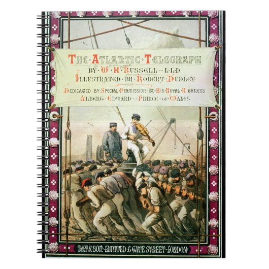Abdeckung "des atlantischen Fernschreibers" durch Notizblock (Vorderseite)