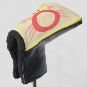 Abdeckung des Krebssterns mit Krebstiftkrebs Golf Headcover (3/4 Vorderseite)