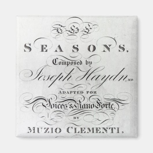 Abdeckung des Punkteblattes "Saisons" Magnet (Vorne)