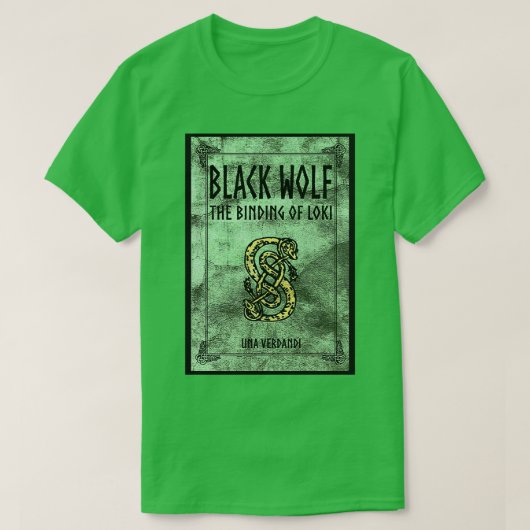 Abdeckung des schwarzen Wolfs Die Bindung von Loki T-Shirt (Design vorne)