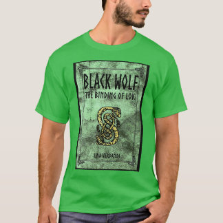 Abdeckung des schwarzen Wolfs Die Bindung von Loki T-Shirt