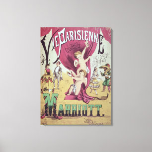 Abdeckung des Spielberichtsbogens 'La konkurrieren Leinwanddruck