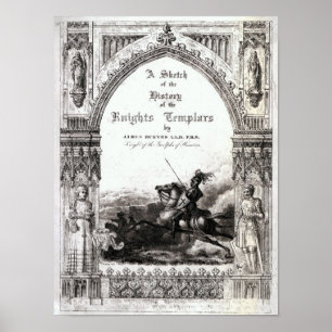 Abdeckung 'einer Skizze der Geschichte die Ritter Poster