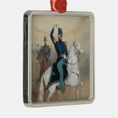 Abdeckung eines Musikliedblattes Silbernes Ornament (Rechts)