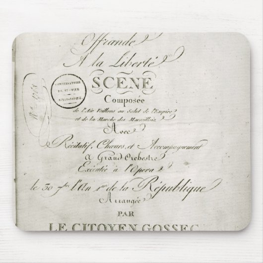 Abdeckung für die Kerbe von 'Offrande ein La Mousepad (Vorne)