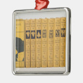 Abdeckung und Dorn entwirft für "das gelbe Buch", Silbernes Ornament (Links)