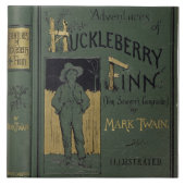 Abdeckung von "Abenteuern von Huckleberry Finn" Fliese (Vorderseite)