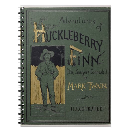 Abdeckung von "Abenteuern von Huckleberry Finn" Notizblock (Vorderseite)