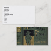 Abdeckung von "Abenteuern von Huckleberry Finn" Visitenkarte (Vorne/Hinten)