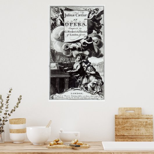 Abdeckung von Notenblättern für Julius Cäsar Poster (Küche)