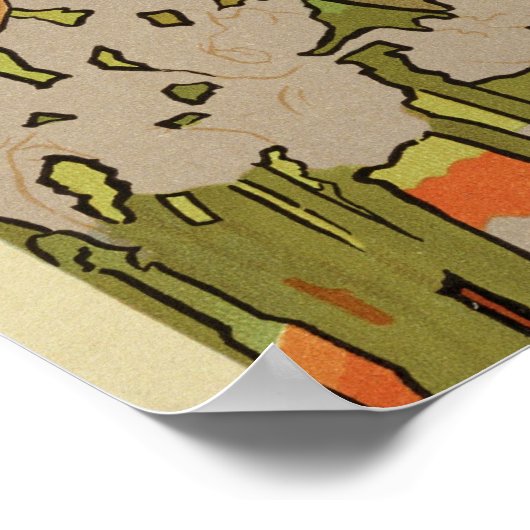 Abdeckung von Score und Libretto der Oper "Iris",  Poster (Ecke)